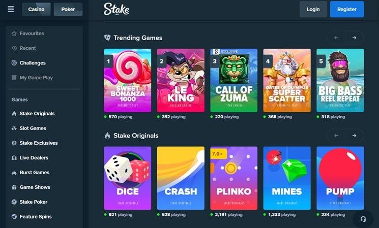 Stake.us Crypto Casino